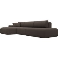 Угловой диван Лига диванов Лига-036 НПБ Модерн Лонг левый 124694L (рогожка амур коричневый)