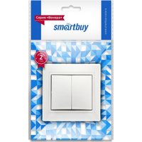 Выключатель SmartBuy Венера SBE-01w-10-SW2-0-c
