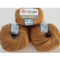 Пряжа для вязания Yarnart Silky Wool 345 25 г 190 м (каштановый)