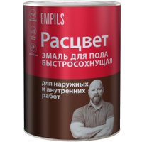 Эмаль Расцвет для пола быстросохнущая (золотистый/коричневый, 1.9 кг)