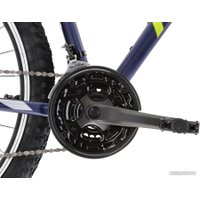 Велосипед Kross Hexagon 2.0 27.5 L/21" 2023 (темно-синий/лаймовый зеленый/матовый серый)