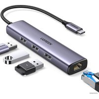 USB-хаб Ugreen CM475 USB C to Ethernet 60600