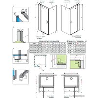 Душевой уголок Radaway Nes Black KDJ II 80x100 L