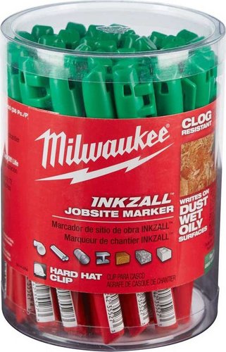 Набор маркеров строительных Milwaukee Inkzall 4932492127 (36 шт, зеленый)