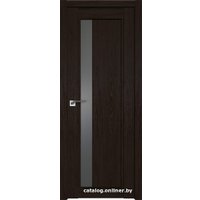 Межкомнатная дверь ProfilDoors 2.71XN L 70x200 (дарк браун/стекло графит)