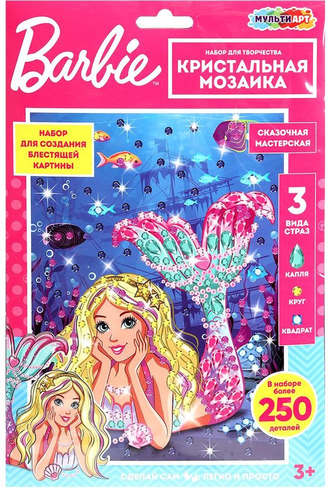 

Алмазная мозаика MultiArt Кристальная мозаика Русалка CRYST-RBAR