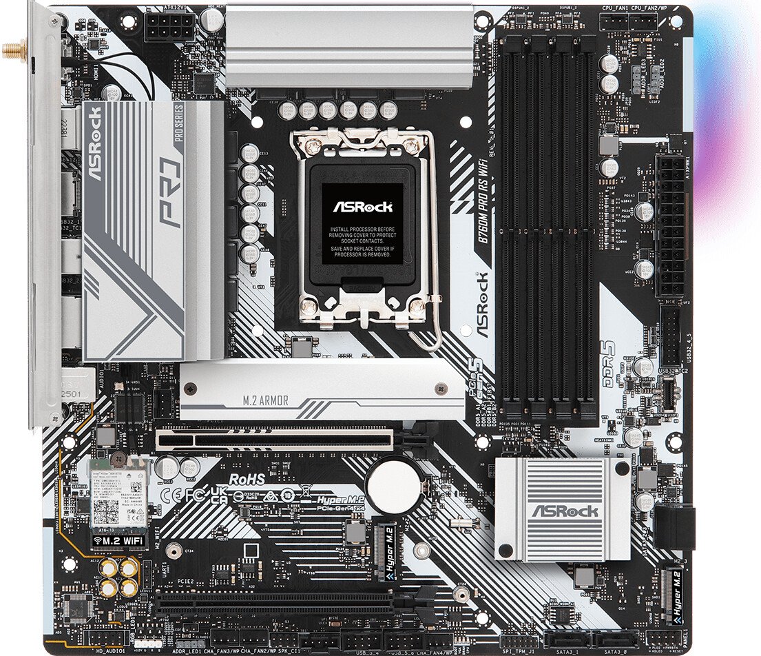 Материнская плата ASRock B760M Pro RS WiFi