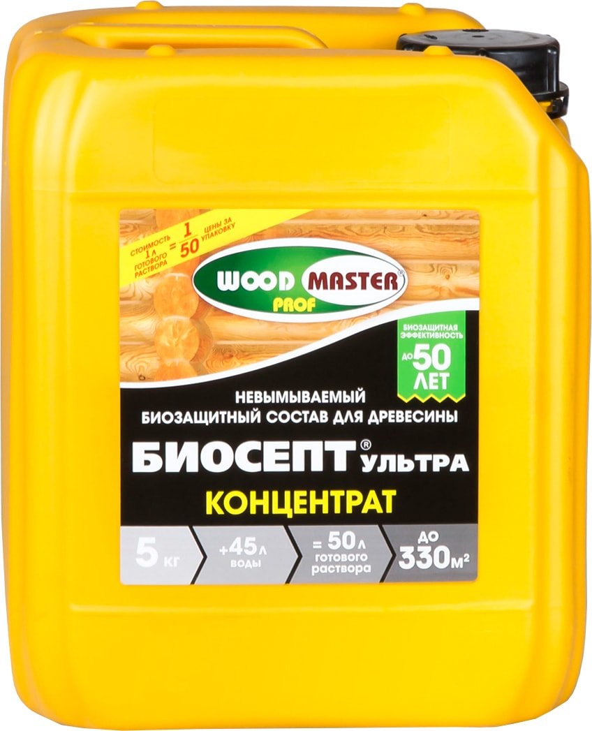 

Антисептик Woodmaster Биосепт Ультра Концентрат (5 кг)