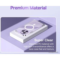 Чехол для телефона Baseus Crystal Series Magnetic Case для iPhone 13 (прозрачный)