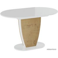 Кухонный стол Трия Монреаль тип 1 (белый глянец/бунратти)