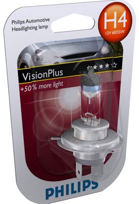 

Галогенная лампа Philips H4 Vision Plus 1шт