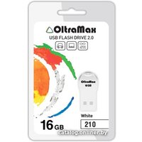 USB Flash OltraMax 210 16GB (белый) [OM-16GB-210-White]