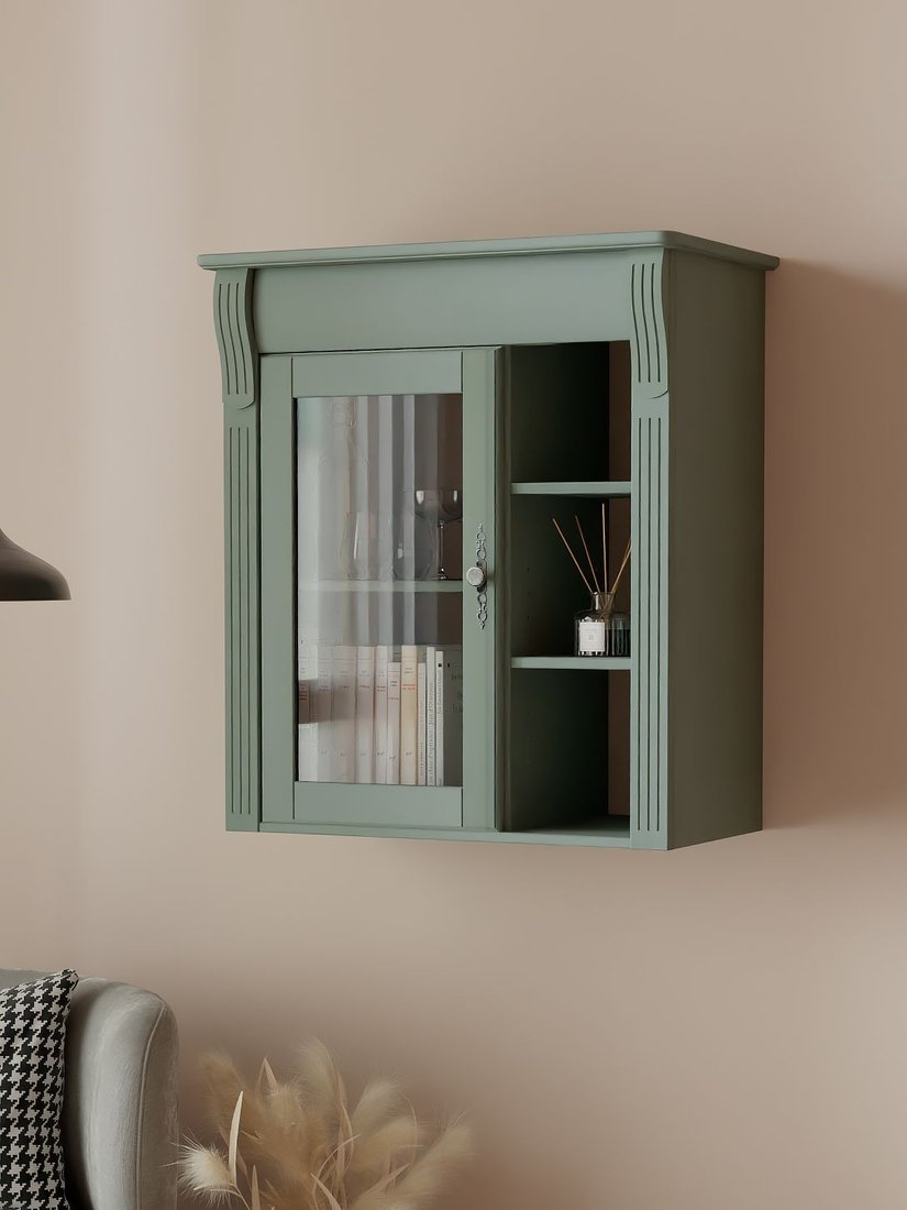 

Шкаф-витрина Диприз Susanna 1 дв Д.73077.1 (сосна/pantone 5497)