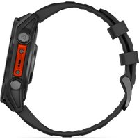 Умные часы Garmin Fenix 8 47мм (серый, черный силиконовый ремешок)