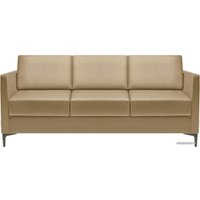 Диван Brioli Ганс трехместный (экокожа, L4 кремовый)