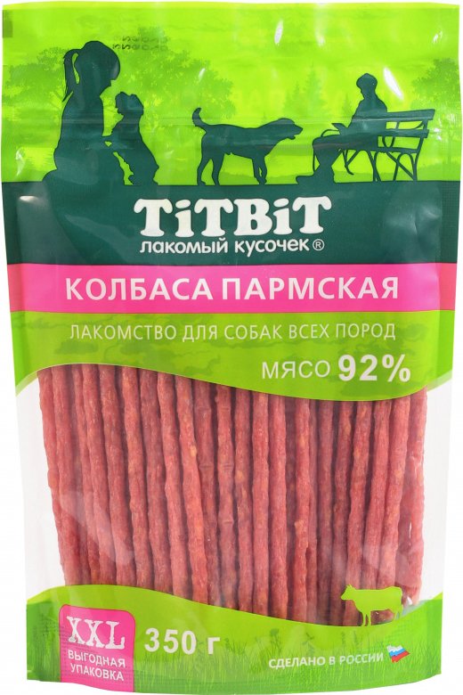 

Лакомство для собак TiTBiT Золотая коллекция. Колбаса Пармская 350 г