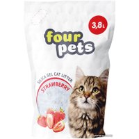 Наполнитель для туалета For Friends Силикагелевый с ароматом клубники TUZ791 3.8 л