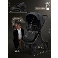 Коляска прогулочная «книга» Sweet Baby SBL Elegante D (темно-серый)
