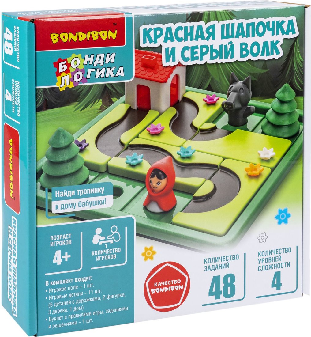 

Настольная игра Bondibon БондиЛогика Красная шапочка и серый волк ВВ6013