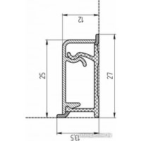 Плинтус Rehau Квадро (алюминий)