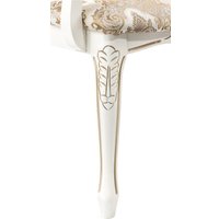 Стул с подлокотниками Woodville Bronte (молочный/патина)