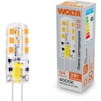 Светодиодная лампочка Wolta WSTD-JC-12V3W4KG4-S 3Вт 4000K G4