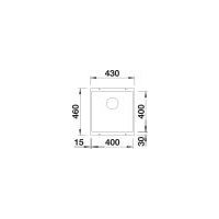 Кухонная мойка Blanco Subline 400-U Coloured Components 527786 (черный)