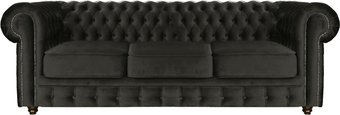 Brioli Честер Классик трехместный (микровелюр, В17 темно-серый)