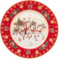 Тарелка обеденная Lefard Тройка 85-1709 (красный)