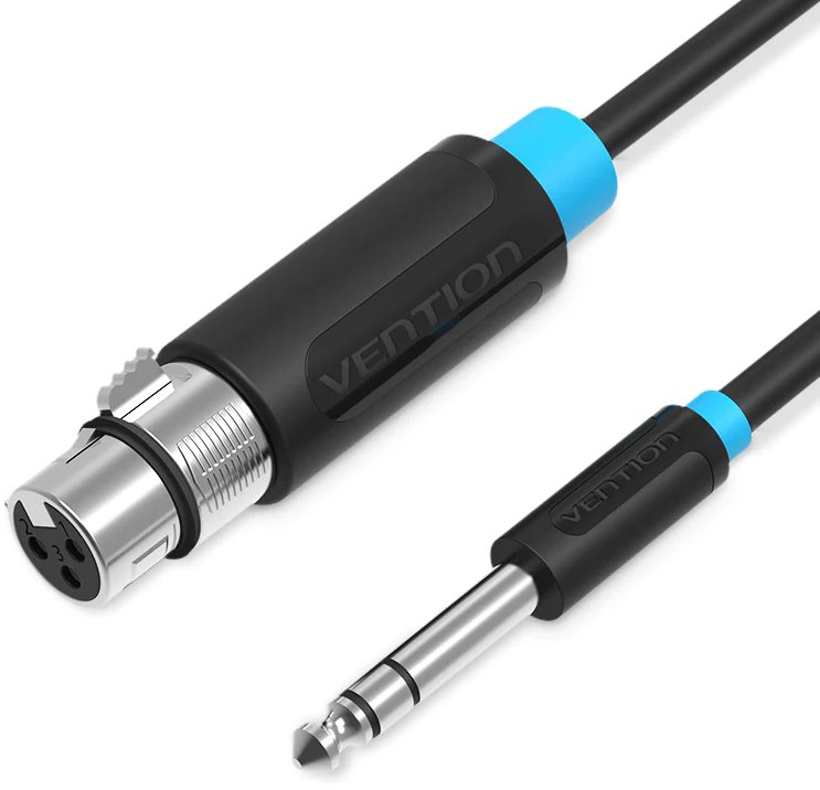 

Кабель Vention BBEBJ 6.3 мм - XLR (5 м, черный)