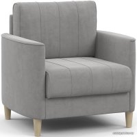 Интерьерное кресло Нижегородмебель Лора ТК 328 (ультра дав серебристый серый/бежевый)