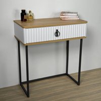 Туалетный столик без зеркала Shtabe Royal 5115 эко (дуб кантри/черный/р.черная)