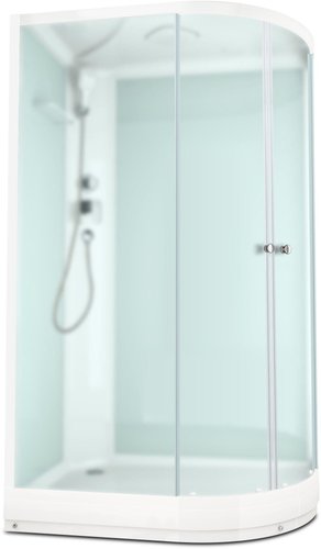 Душевая кабина Domani-Spa Delight 128 120x80 L (сатин-матированное стекло/белый)