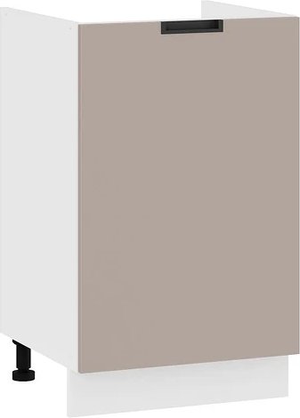 

Шкаф напольный Трия Гренада 1Н5М (белый/холст латте)