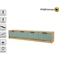 Тумба Интерлиния ТВ Концепт КТ-ТВ4-35 Техно (дуб золотой/мята)