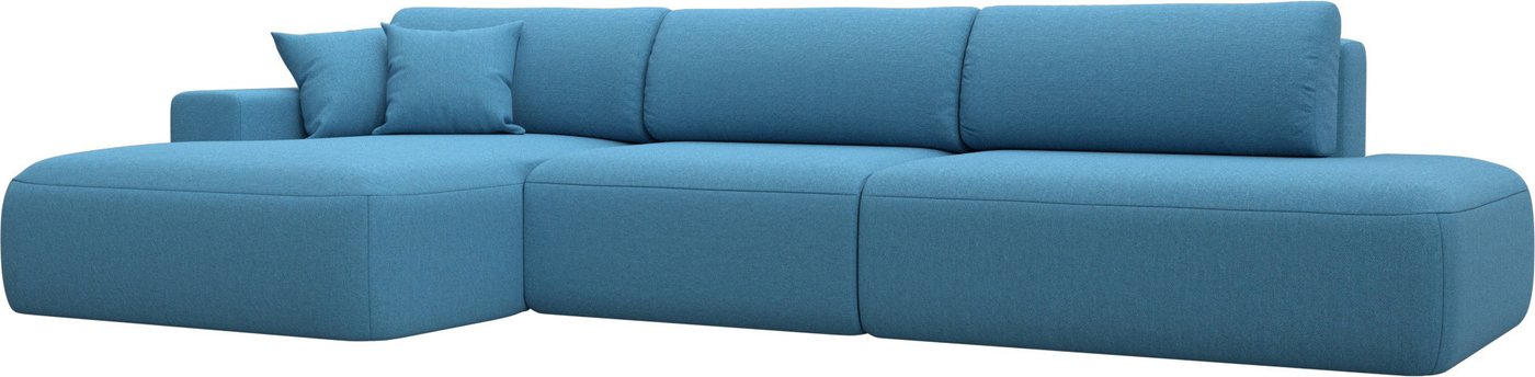

Угловой диван Лига диванов Лига-036 НПБ Модерн Лонг левый 125471L (рогожка амур голубой)