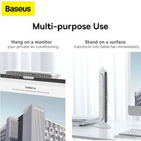 Колонный вентилятор Baseus Refreshing Monitor Clip-On & Stand-Up Desk Fan (белый)