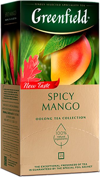 

Зеленый чай Greenfield Spicy Mango 25 шт
