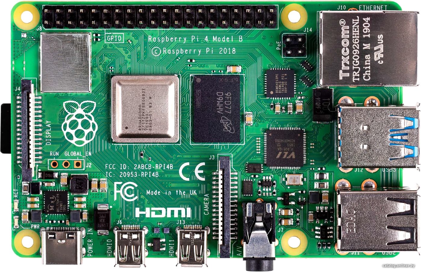 Одноплатный компьютер Raspberry Pi 4 Model B 8GB