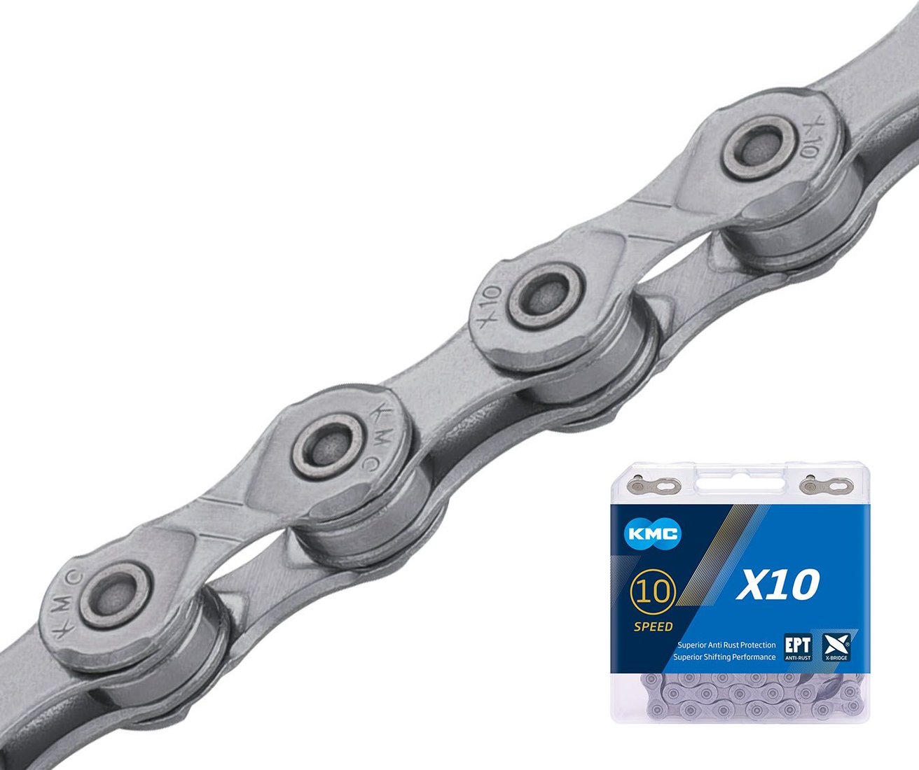 

Цепь велосипедная KMC X10