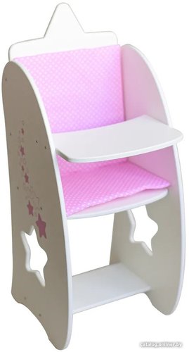 Стульчик для кукол Leader Toys Diamond Star для кормления 73319 (белый)