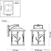 Уличный настенный светильник Odeon Light Cuita 4963/1W