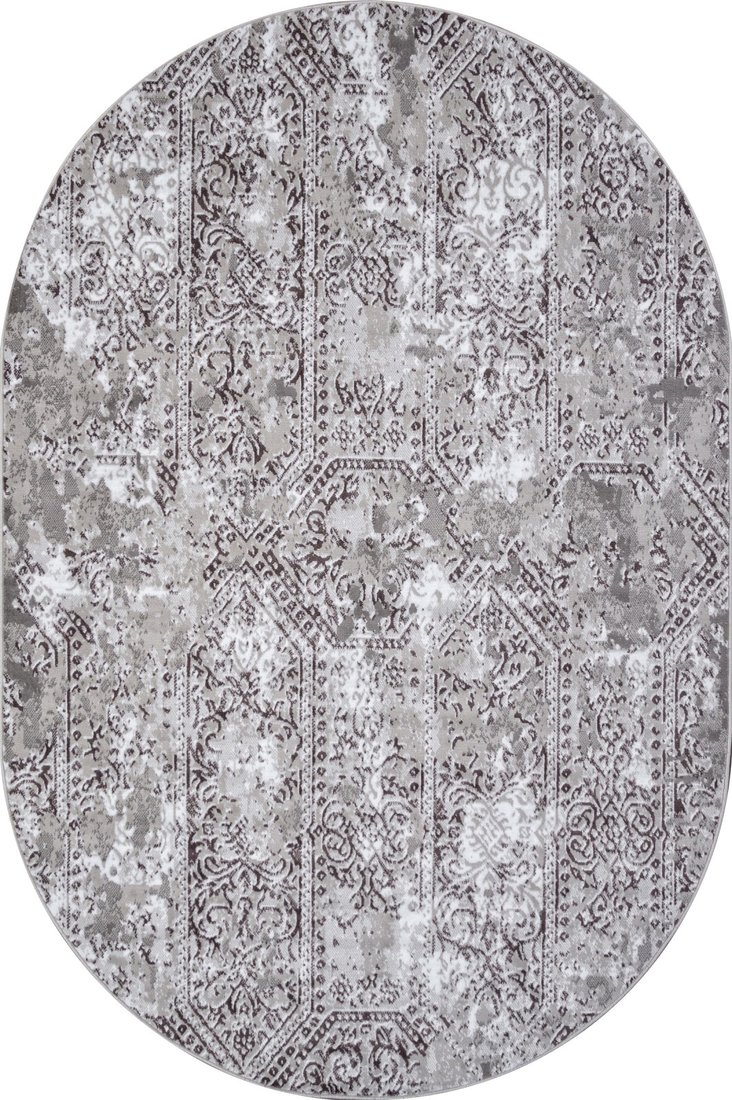 

Ковер для жилой комнаты Merinos Silver F390-OVAL-GRAY (1.5x4)