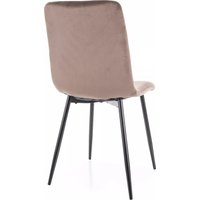 Стул Signal Daren Velvet Bluvel 38 (капучино/черный)