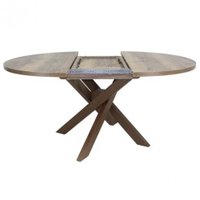 Кухонный стол Виста Палермо 120x120/155 (дуб олово/дуб олово)