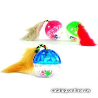 Игрушка для кошек Beeztees Мяч с мышкой и бубенчиком 419842