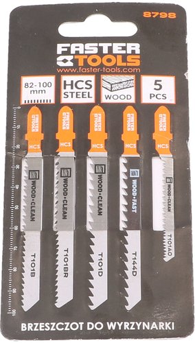 Набор пильных полотен Faster Tools 8798 (5 шт)