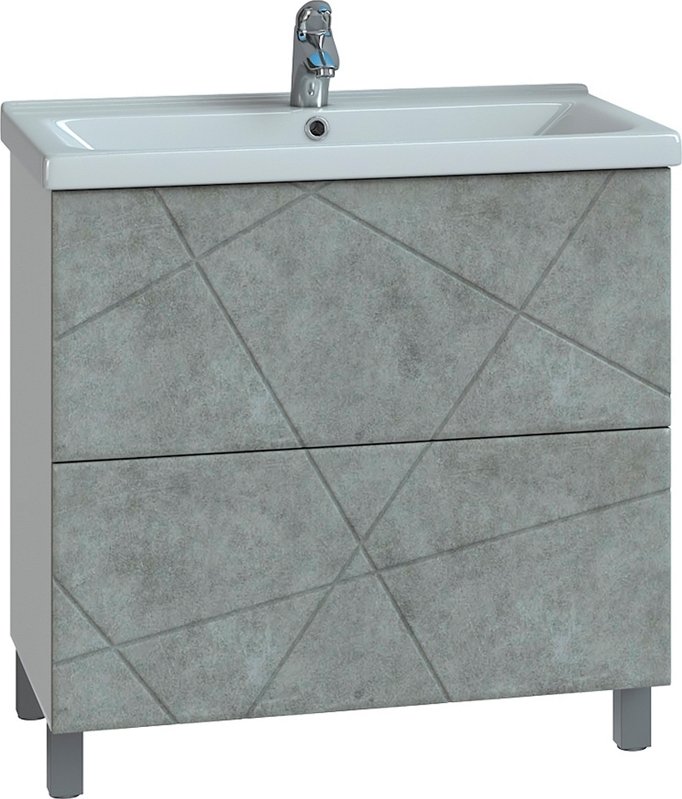 

Vigo Тумба под умывальник Geometry 700-0-2 Фостер (бетон)