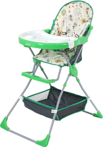 Высокий стульчик Selby SH-252 (Совы, зеленый)
