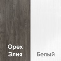 Комод Кортекс-мебель Бари 60 4ш (орех элия/орех элия/белый)
